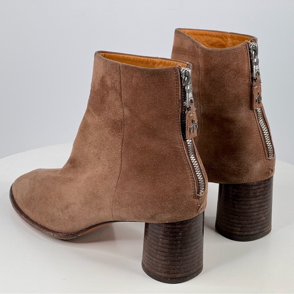 Rag & Bone Fleur Suede Ankle Boot Bootie Brown Boho Bohemian Fall Leather 6.5 - Picture 5 of 16